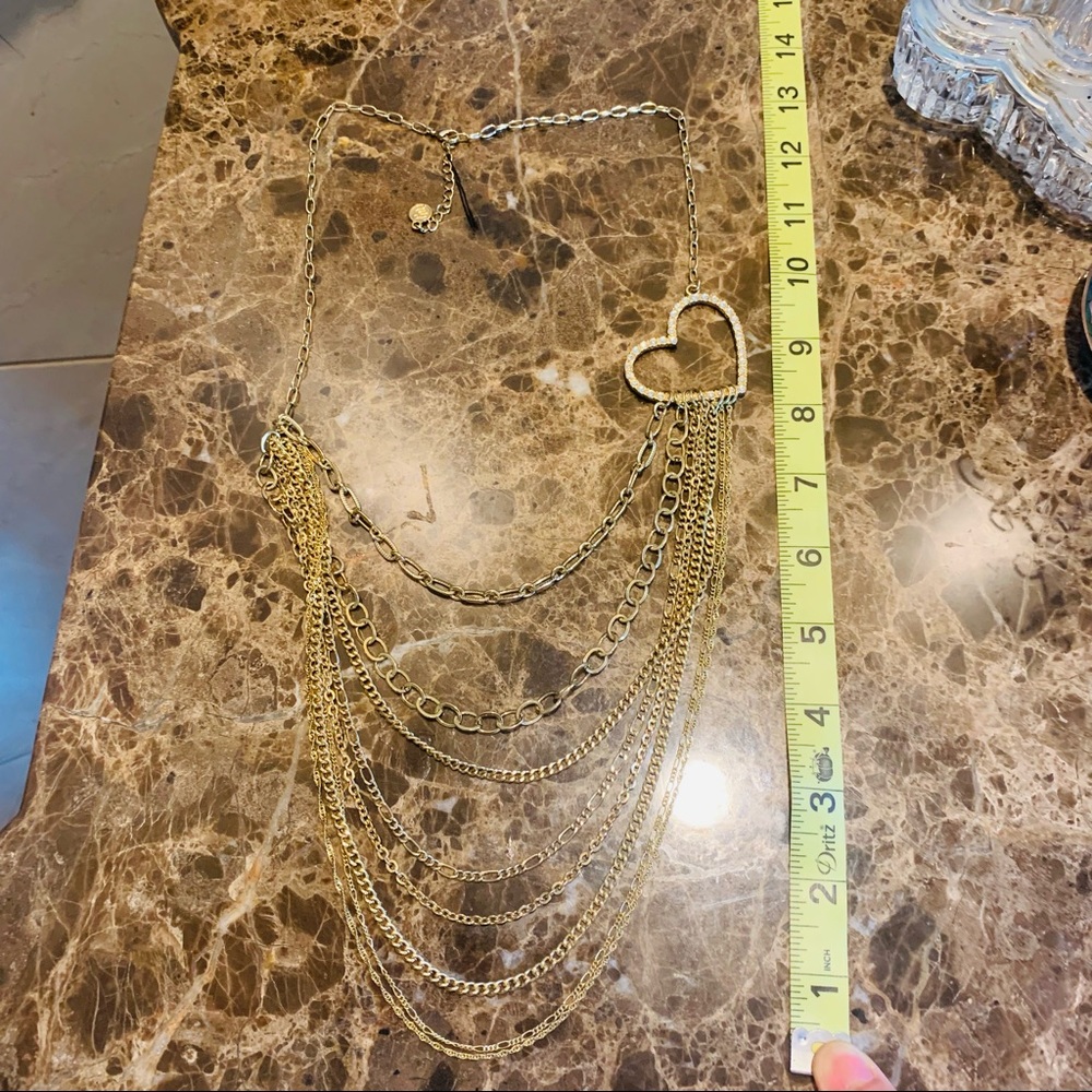 Vintage gold layered necklace - Picture 3 of 4
